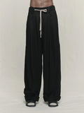 Ziggy Chen Rolled Up Wide Leg Trousers
