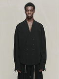 Ziggy Chen Double Breasted Long Blazer