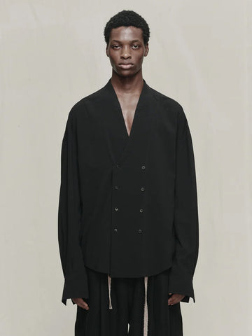 Ziggy Chen Double Breasted Long Blazer