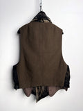 Ziggy Chen High Neck Asymmetric Vest