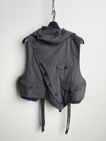 Ziggy Chen Hooded Short Vest