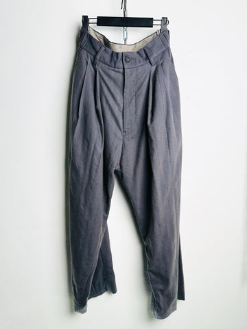 Ziggy Chen Drop Crotch Wide Leg Trousers