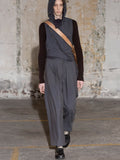 Ziggy Chen Drop Crotch Wide Leg Trousers