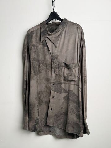 Ziggy Chen Voleisure Digital Print Oversize Shirt