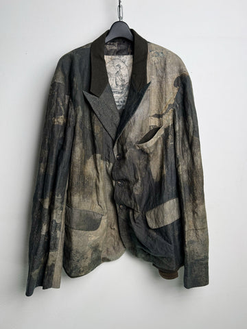 Ziggy Chen Lapel Collar Three Button Blazer