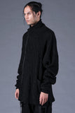 Dhygen Cotton Double Faced High-Neck Long Sleeve Jersey Top