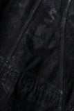 Dhygen Mottled Coated Denim Militarary Jacket