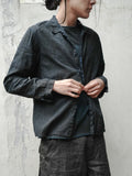 Blackmerle Kara Shirt Indigo Ink