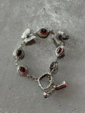 Devil Claw Garnet Death Moth Bracelet