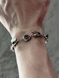 Devil Claw Garnet Death Moth Bracelet
