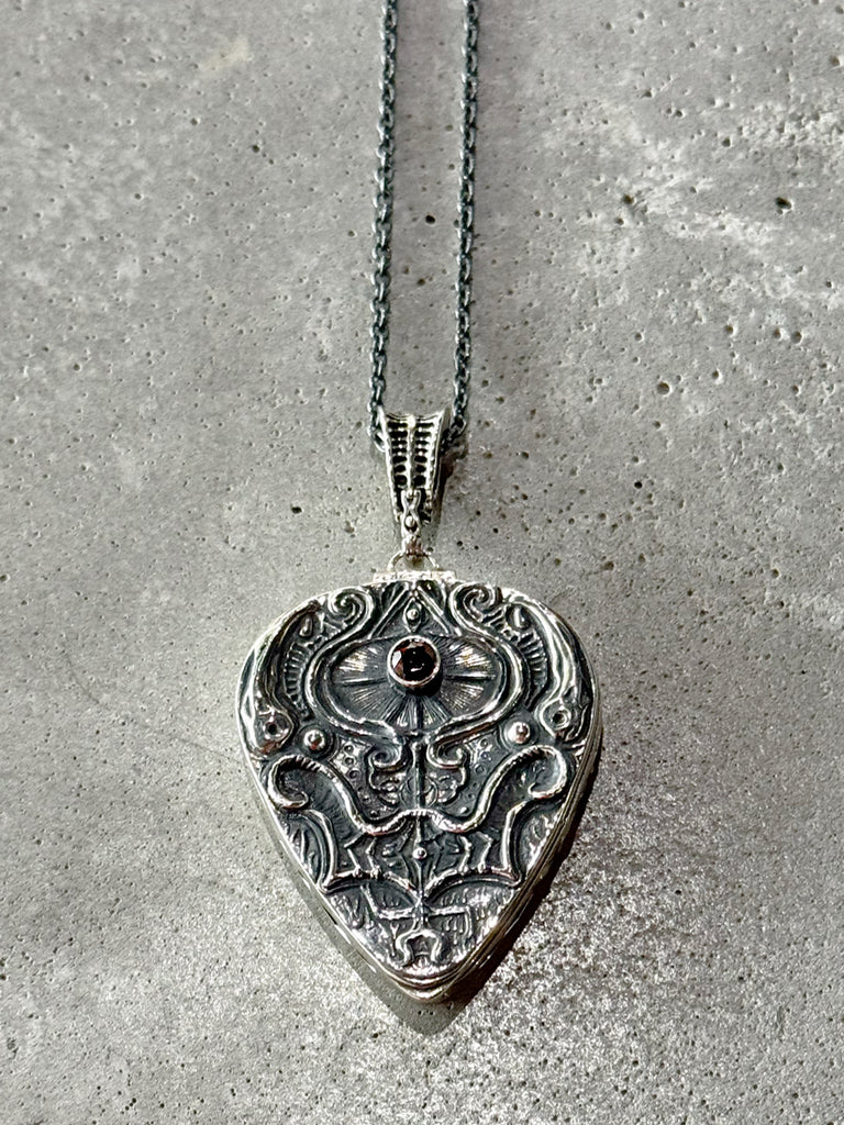 Devil Claw Guitar Pick Box Necklace