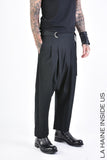 La Haine Inside Us Stretch Low Crotch Fluid Trousers