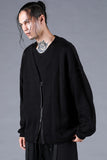 Dhygen Cotton Low Gauge Knit Cardigan Layered Pullover