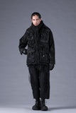 Dhygen Mottled Coated Denim Militarary Jacket