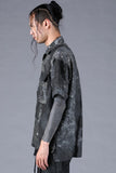 Dhygen Inkjet Print Open Collar Half Sleeve Shirt