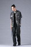 Dhygen Inkjet Print Open Collar Half Sleeve Shirt