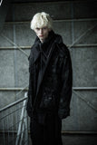 Dhygen Mottled Coated Denim Militarary Jacket