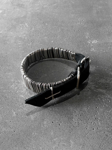M.A+ Thin Silver Wrapped Wrist Band