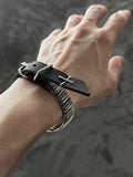 M.A+ Thin Silver Wrapped Wrist Band