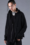 Dhygen Cotton Low Gauge Knit Cardigan Layered Pullover