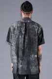 Dhygen Inkjet Print Open Collar Half Sleeve Shirt