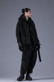 Dhygen Distortion Check Jacquard Pleated Wide Leg Cropped Trousers