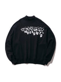 Willy Chavarria Crowd Of Heads Mock neck Sweat