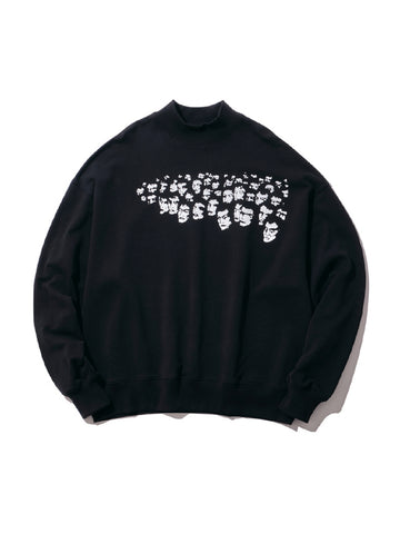Willy Chavarria Crowd Of Heads Mock neck Sweat