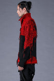 Dhygen Distressed Intarsia Knit Pullover