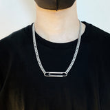Gogo Philip Paper Clip Necklace Silver