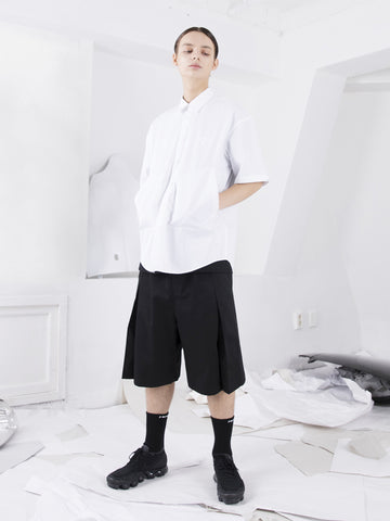 Frommark Pocket Detail Short Sleeve Shirt White