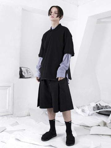 Frommark New Tuck Details Shorts Black