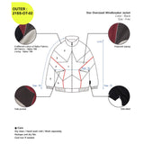 Ajo Star Oversized Windbreaker Jacket Black