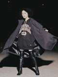 Ajo Oversized Rain Coat [BLACK]