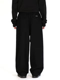 Ajo Oversized Wool Trousers [BLACK]