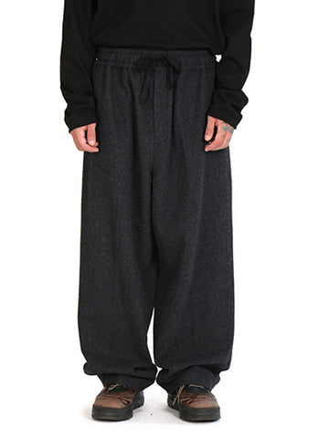 Ajo Oversized Wool Trousers [GREY]