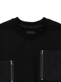 Ajo Purposeful Pockets Oversized Sweatshirt [BLACK]