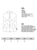 Ajo  Star Vegan Leather Puffer Vest [BLACK]