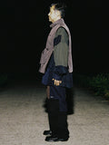 Ajo  Strap Fake Fur Vest [BLACK]