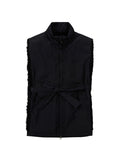 Ajo  Strap Fake Fur Vest [BLACK]
