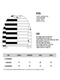 Ajo Stripe Mixed Knit Sweater [CAMEL]