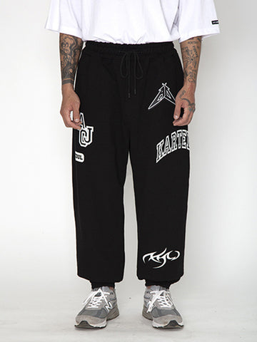 Ajo Total Logo Sweat Pants [BLACK]