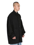 Ajo Tweed Oversized Shirt [BLACK]
