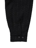 Ajo Tweed Oversized Shirt [BLACK]