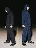 Ajo Twisted Cable Knit Hoodie [BLACK]