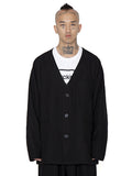 Ajo   Batwing No Collar Wool Blazer [BLACK]