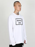 Ajo Warning Long Sleeves T-Shirt [WHITE]