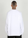 Ajo Warning Long Sleeves T-Shirt [WHITE]