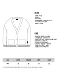 Ajo Clam Patterned Mohair Cardigan [BLACK]