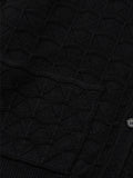 Ajo Clam Patterned Mohair Cardigan [BLACK]